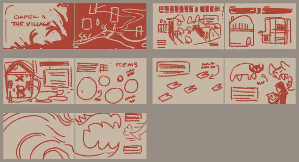 mockup of book layout by Arlen