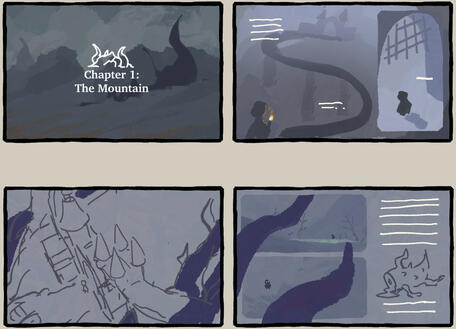mockup of book layout by cy